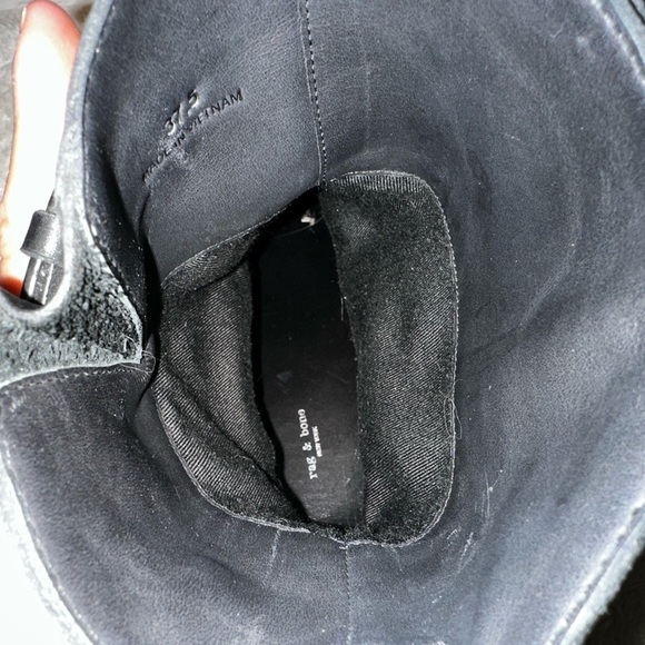 Rag & Bone Leather Buckle Short Moto Boots Size 37.5 - Picture 8 of 11